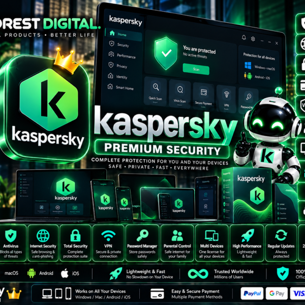 اشتراك Kaspersky Standard وPlus وPremium | جهاز واحد لمدة سنة