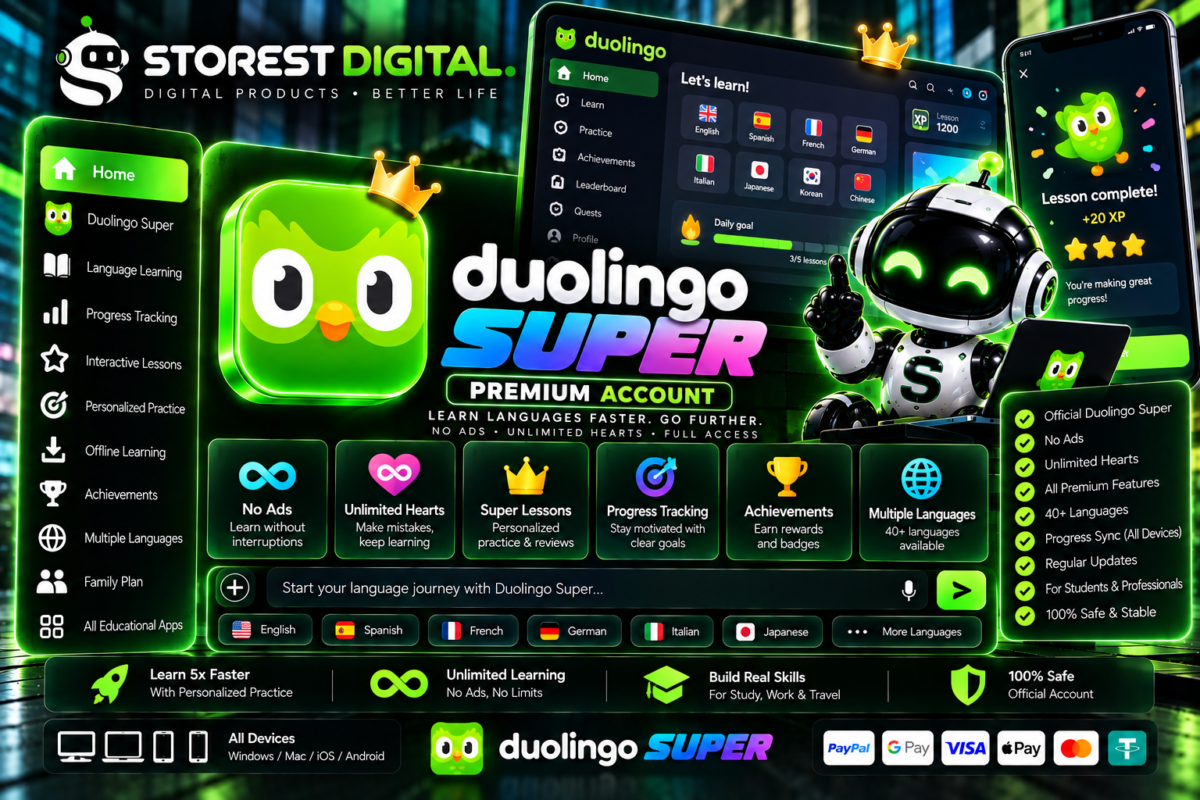 اشتراك Super Duolingo | تعلم اللغات بدون إعلانات