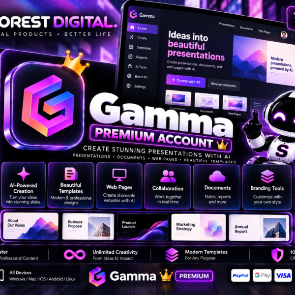 اشتراك Gamma Pro لمدة سنة | STOREST DIGITAL