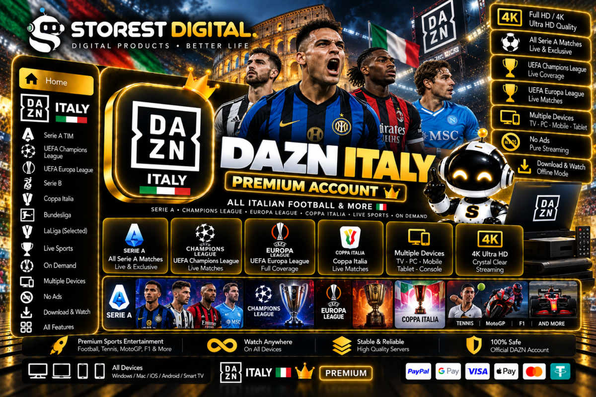 اشتراك DAZN Italy | مشاهدة Serie A والدوري الإيطالي