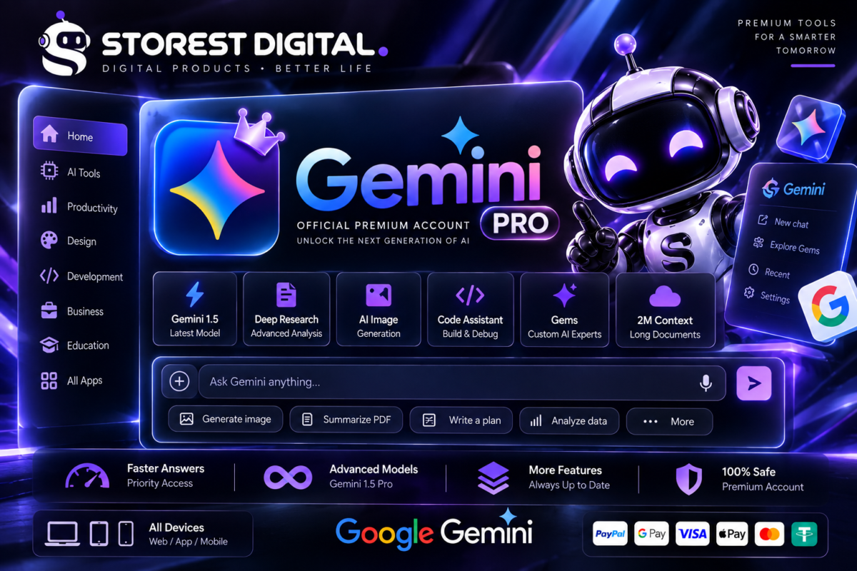 da0be0eb-b3e8-4aaa-b63b-06c86a10a675 اشتراك Gemini Pro لمدة سنة